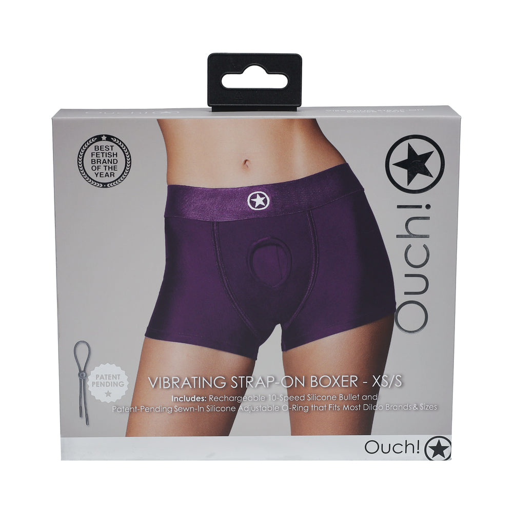 Ouch! Vibrating Strap-on Boxer Pur XS/S